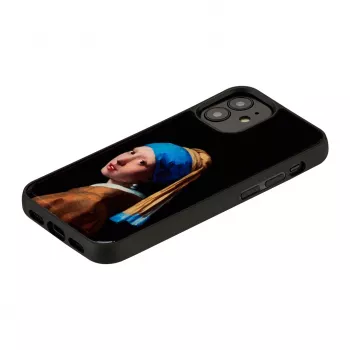 Funda protectora iKins para Apple iPhone 12 mini — diseño: La joven de la perla