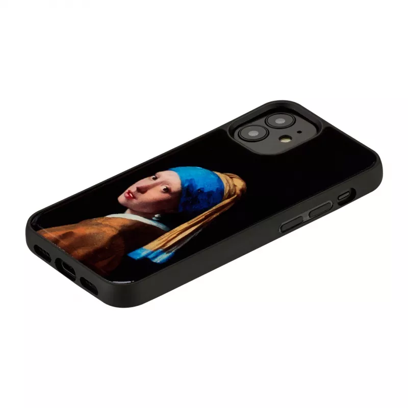 Funda protectora iKins para Apple iPhone 12 mini — diseño: La joven de la perla