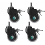 Set de ruedas para soporte de pantalla signage ONKRON AWL75-B, 4 uds., plástico y goma, negro/blanco