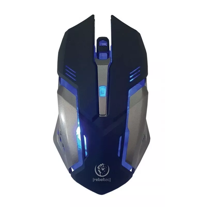 Teclado y ratón Rebeltec SHERMAN Gaming USB QZERTY Inglés Negro