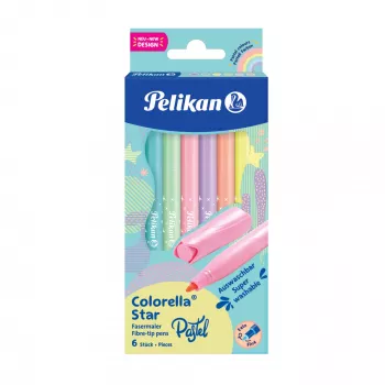Rotuladores Pelikan 822282 finos multicolor 6 uds.