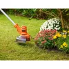 Black & Decker BESTA525-QS, desbrozadora, 25 cm, hilo de nailon, mango en D, 1,6 mm, 10 m
