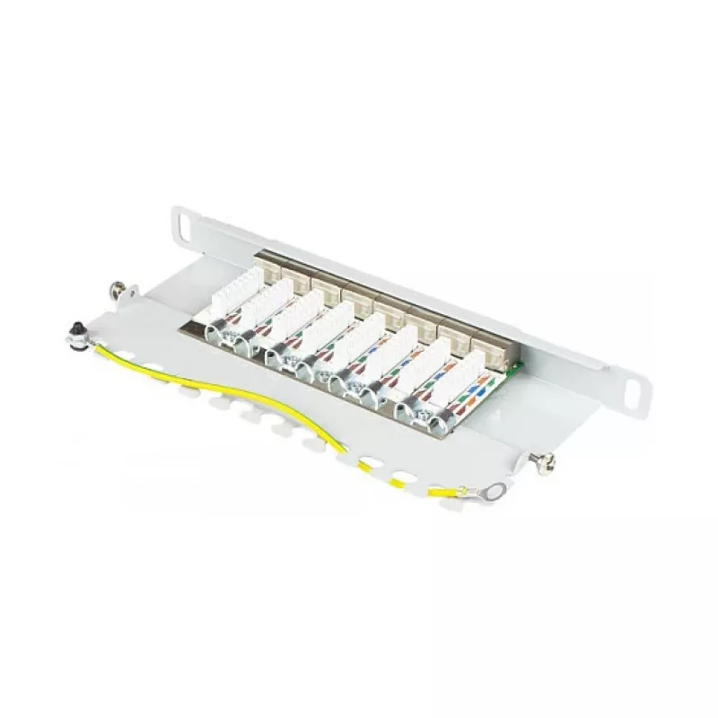 Good Connections Patchpanel 10Cat. 6A 8-P. 0,5HE gris claro