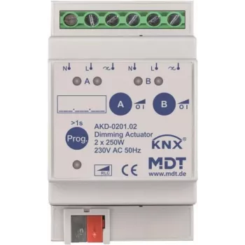 MDT AKD-0201.02 250W, 230VAC con medición de potencia activa (AKD-0201.02)