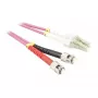 Latiguillo de fibra óptica de 2 fibras 1,0 m LC-ST - 50/125um - OM4 - AD=3 mm - Synergy 21