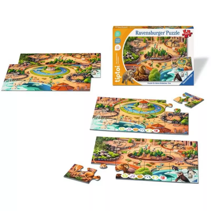 Puzle tiptoi para pequeños exploradores: Zoo