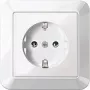 Toma SCHUKO MERTEN 16A MEG2301-1019 termoplástico blanco polar con placa de cubierta MEG2 MEG2301-1019 (MEG2301-1019)
