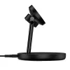 Estación de carga inalámbrica magnética 3 en 1 Baseus Swan 20W negra versión universal (incluye: USB Type-C 3A 1m)