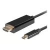 Cable USB-C a HDMI Lanberg, 0,5 m 4K/60Hz, negro | Lanberg | Cable USB-C a HDMI | CA-CMHD-10CU-0005-BK | 0,5 m