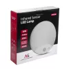 Lámpara LED de pared MACLEAN MCE357W con sensor de movimiento IR, blanca, para exterior e interior