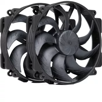 Noctua NF-A14x25r G2 PWM Sx2-PP chromax.negro 140 mm set de doble ventilador