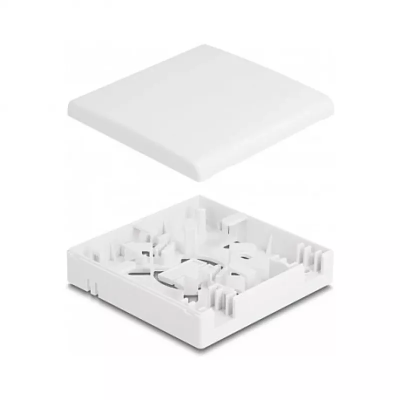 Roseta de conexión de fibra óptica DeLOCK 2 x SC simplex LC dúplex blanca