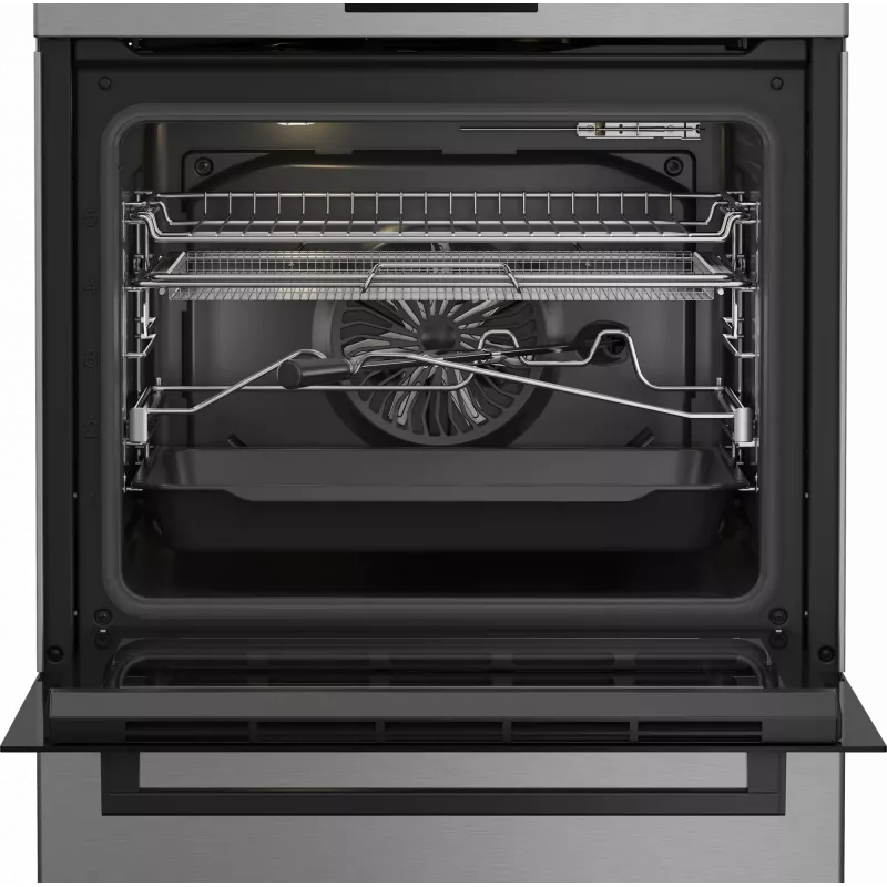Cocina BEKO | FBMA61330GXDT | tipo de placa gas | tipo de horno eléctrico | acero inoxidable | ancho 60 cm | grill | LED | fondo 60 cm | 72 L