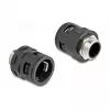 Racor para tubo DeLOCK 60455 M25 negro latón plástico 2 uds.