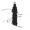 Picadora eléctrica Rommelsbacher MZ 800, 800 W, bol de cristal de 2,7 L, 9 cuchillas de acero inoxidable, regulación de 22 velocidades, negro acero inoxidable