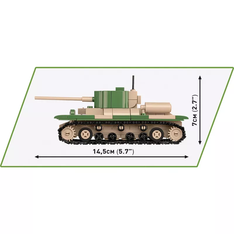 Set de construcción COBI Renault R35 Valentine IX Panzer I 595 piezas