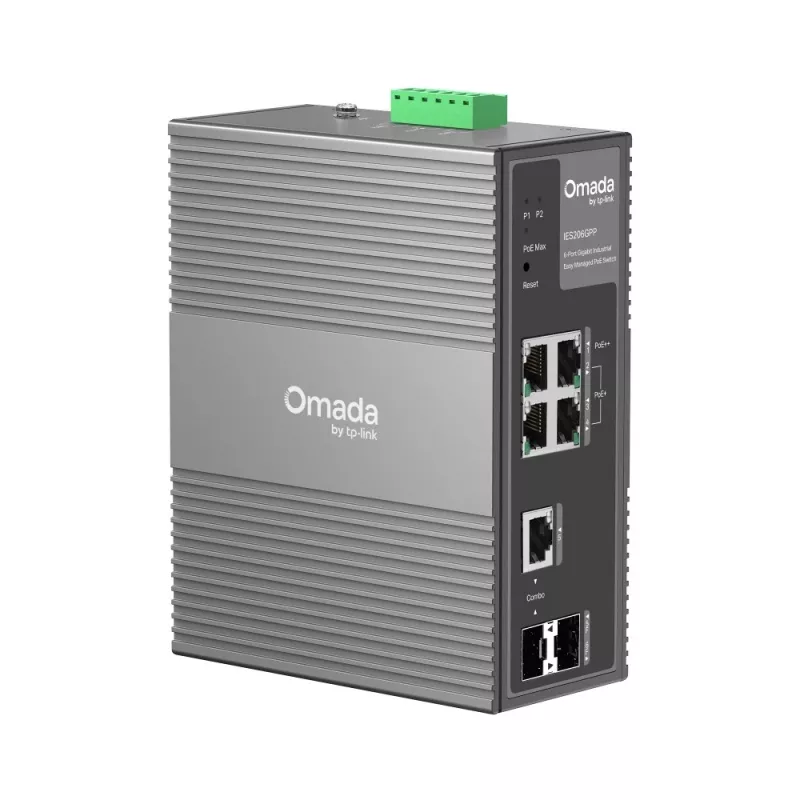 Switch de red TP-Link IES206GPP gestionado Gigabit Ethernet (10/100/1000) Power over Ethernet (PoE) negro