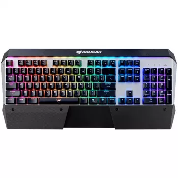 COUGAR CGR-WM4MB-ATR Teclado Gaming USB QWERTZ Alemán Negro, Plata