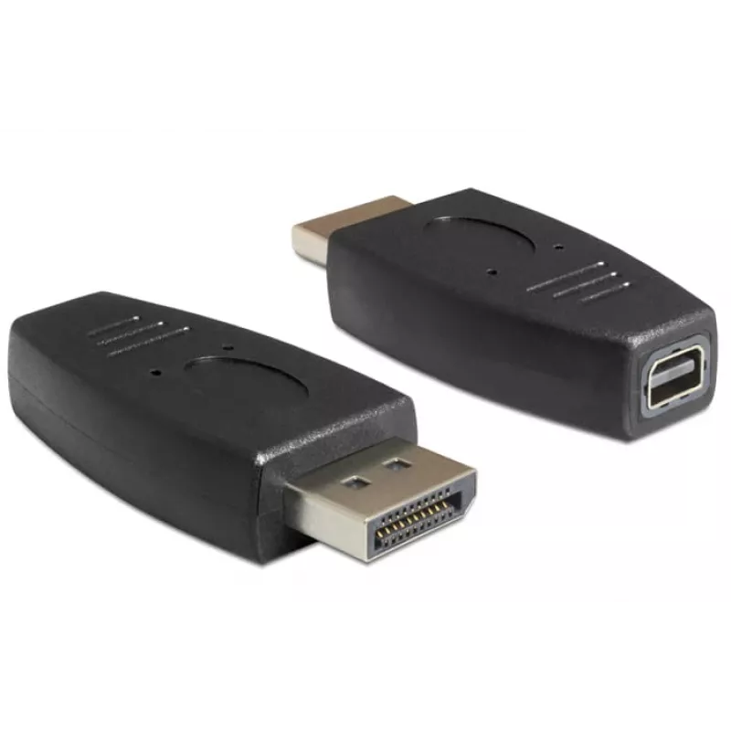 DeLOCK - Adaptador DisplayPort - DisplayPort (M) a Mini DisplayPort (H) - Negro