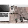 Hub USB, Digitus, DA-70235, 4 puertos, USB 3.2 Gen 1, Type-A y Type-C, 12000 Mbit/s