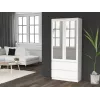 Armario ropero Topeshop SS-90 BIEL LUSTRO 5 baldas 2 puertas blanco