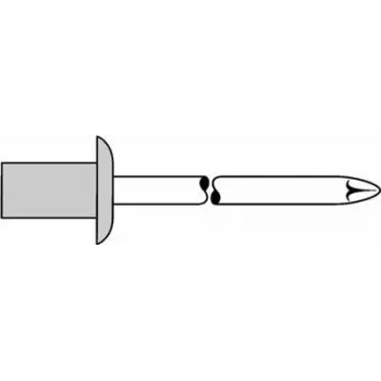 Remache ciego GESIPA 4,0×8,0 mm aluminio/acero, 500 uds.