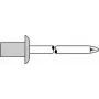 Remache ciego GESIPA 4,0×8,0 mm aluminio/acero, 500 uds.