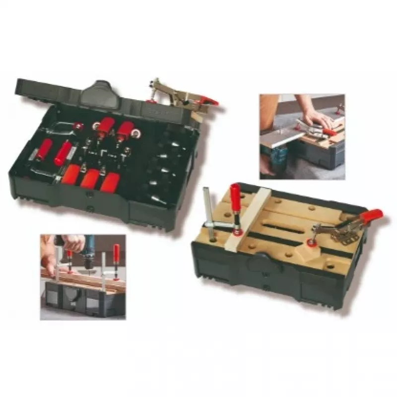 Abrazadera de sujeción BESSEY STC-S-MFT negra roja plata madera 14 uds.