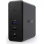 Lenovo X9 Charging GaN Dock con cable USB 3.2 Gen 2 (3.1 Gen 2) Type-C Gris