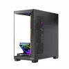 Caja de PC MODECOM Volcano Stellar 5F ATX Midi Tower, cristal templado, 5 ventiladores preinstalados, USB‑C, compatible con microATX/ATX, GPU máx. 420 mm, altura de disipador de CPU 175 mm