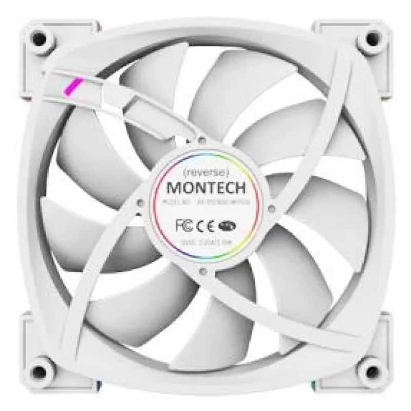 Montech RX120 PWM ventilador para caja de ordenador 12 cm blanco 3 uds.