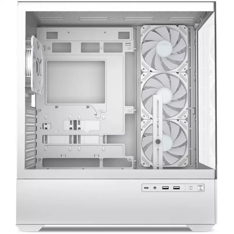 Caja de PC Sharkoon AK6 RGB, ATX, Blanca