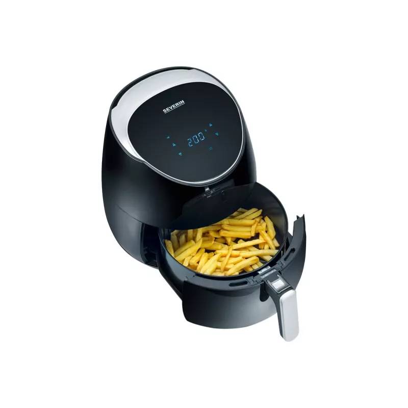 Freidora de aire FR 2445 XXL (negro/plata, 2.000 vatios, cesta 5 L)