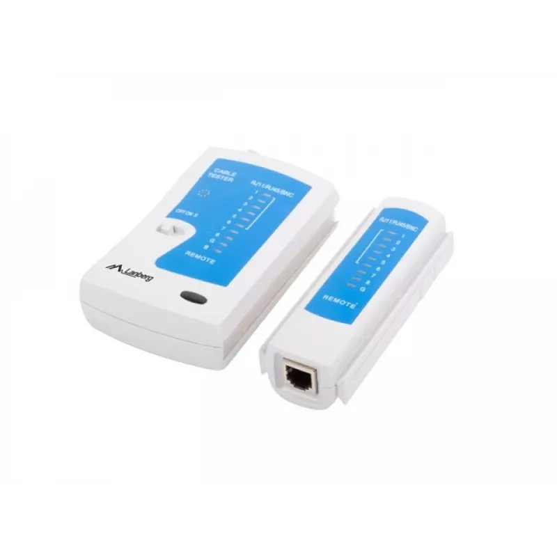 Comprobador de cables de red Lanberg NT-0401 comprobador de cables UTP/STP azul, blanco