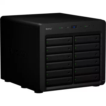 Caja para HDD/SSD Synology DX1222 12 Unidades 192 TB Negro