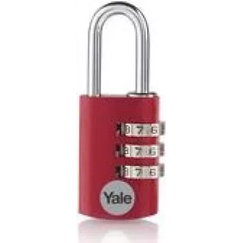 Candado YALE YE3CB/20/121/1/CO 20 mm rojo con combinación (YE3CB/20/121/1/CO)