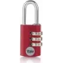 Candado YALE YE3CB/20/121/1/CO 20 mm rojo con combinación (YE3CB/20/121/1/CO)