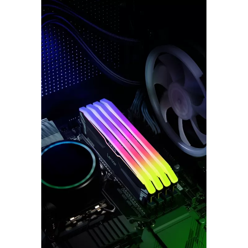 Kit de memoria de escritorio Lexar ARES RGB 32 GB (2 x 16 GB) DDR5 6800 MHz CL34, con disipador, negro