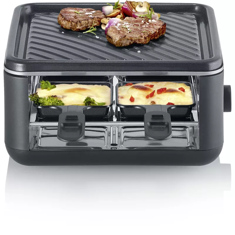 Severin RG 2360 raclette con grill 4 personas 800 W negro