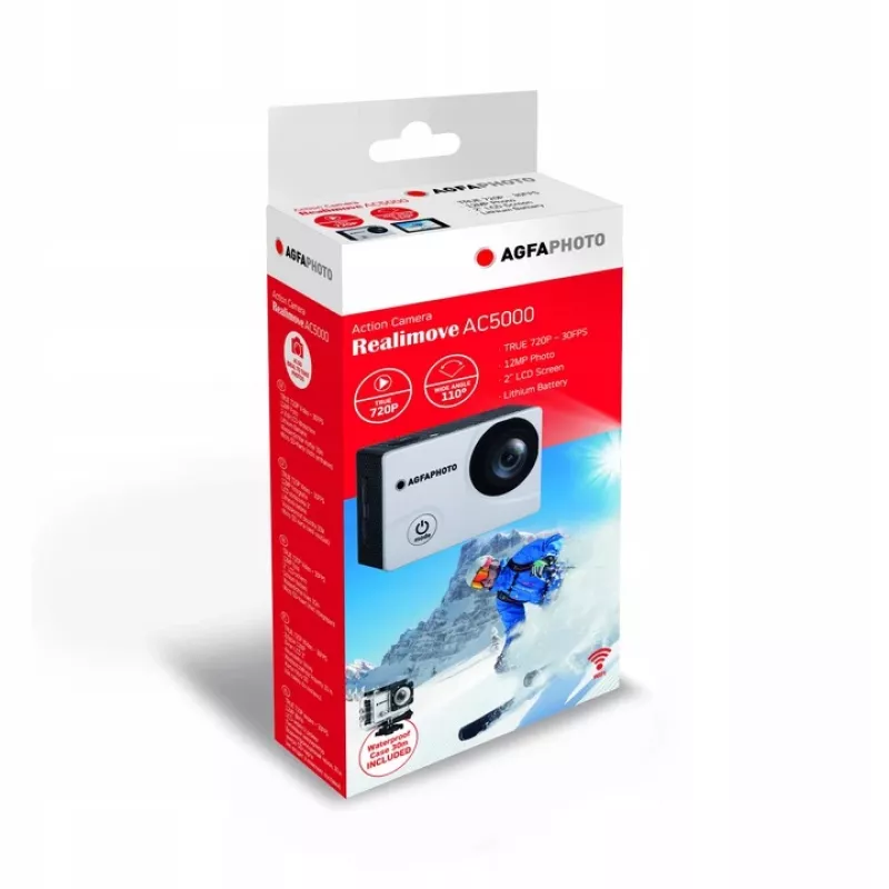 Cámara deportiva AgfaPhoto Realimove AC5000 12 MP Full HD Wi‑Fi