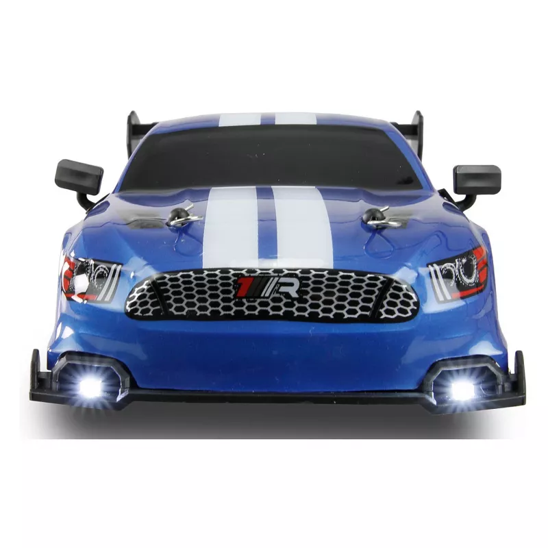 Amewi 21111 Coche de drift 4WD 1:24 RTR, azul, con iluminación inferior