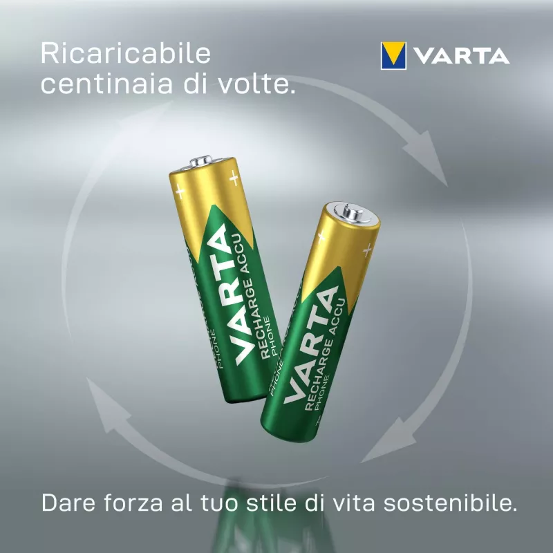 Batería Varta AAA 800mAh NiMH 2-BL DECT