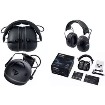Protección auditiva UVEX aXess one orejeras Bluetooth, modo de conexión dual, modelo 2640001