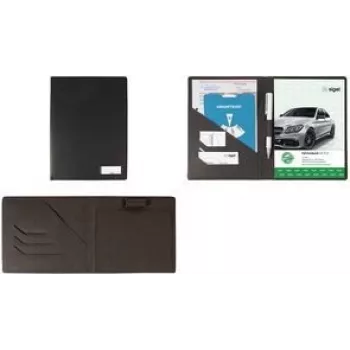 Funda para libros sigel EF515 para documentos A5, piel sintética color antracita