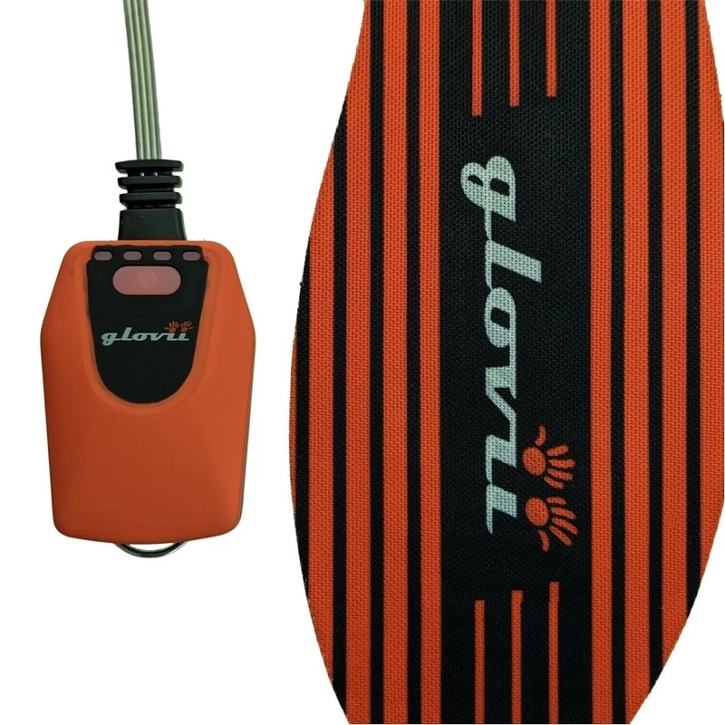 Glovii GW4U protección corporal para deportes de invierno controlada por app para botas de esquí, con pilas, unisex, roja