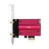 Tarjeta de red WLAN Bluetooth interna Cudy WE9300S PCIe, Wi-Fi 7 (802.11be) tribanda 2.4/5/6 GHz, 5765 Mbit/s, Bluetooth 5.4, antena externa 2x2