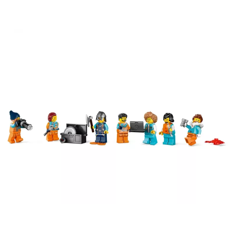 Juguete de construcción LEGO City barco de expedición ártica 60368 — 815 piezas, 7+ años, incluye 4 minifiguras