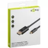 Goobay 75705 cable de USB-C a DisplayPort, 4K 60 Hz, 2 m, 21,6 Gbit/s, negro
