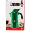 Cafetera moka BIALETTI Moka BREAK ALPINA — 3 tazas, verde, aluminio, asa de baquelita
