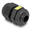 Prensaestopas M12 DELOCK con ventilación IP68, plástico, negro, 2 uds.